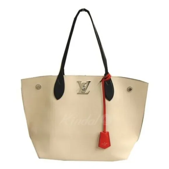 Louis Vuitton Lockme Go Tote Bag Leather Quartz Kabuki Black Ex - Picture 7 of 12